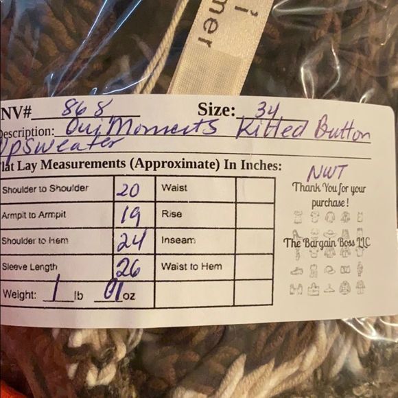 Oui Moments Crochet knitted Button Front Cardigan - Picture 8 of 8